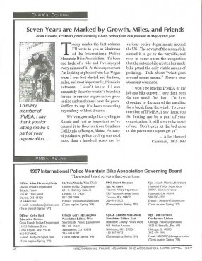 IPMBA News Vol. 6 No. 2  March/April 1997