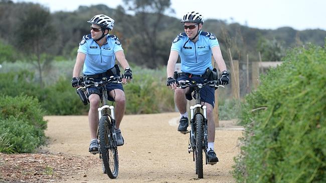 Bayside Police set up biking bobbies unit to catch cycling criminals on Beach Rd