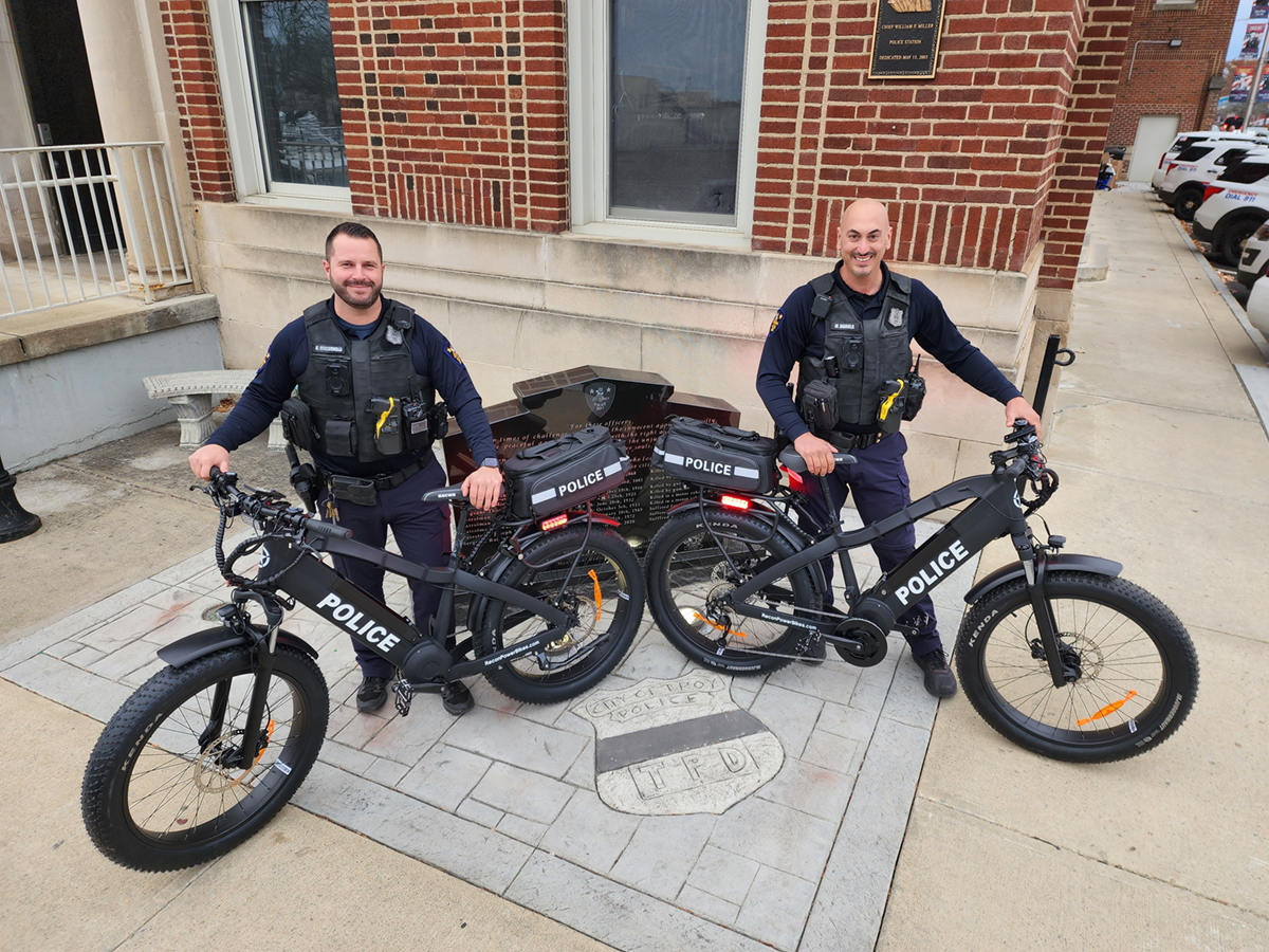 Troy Police add two e-bikes to their fleet of vehicles