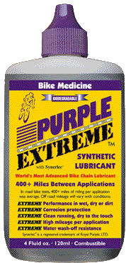 Purple Extreme Synthetic Lubricant from Bike Medicine