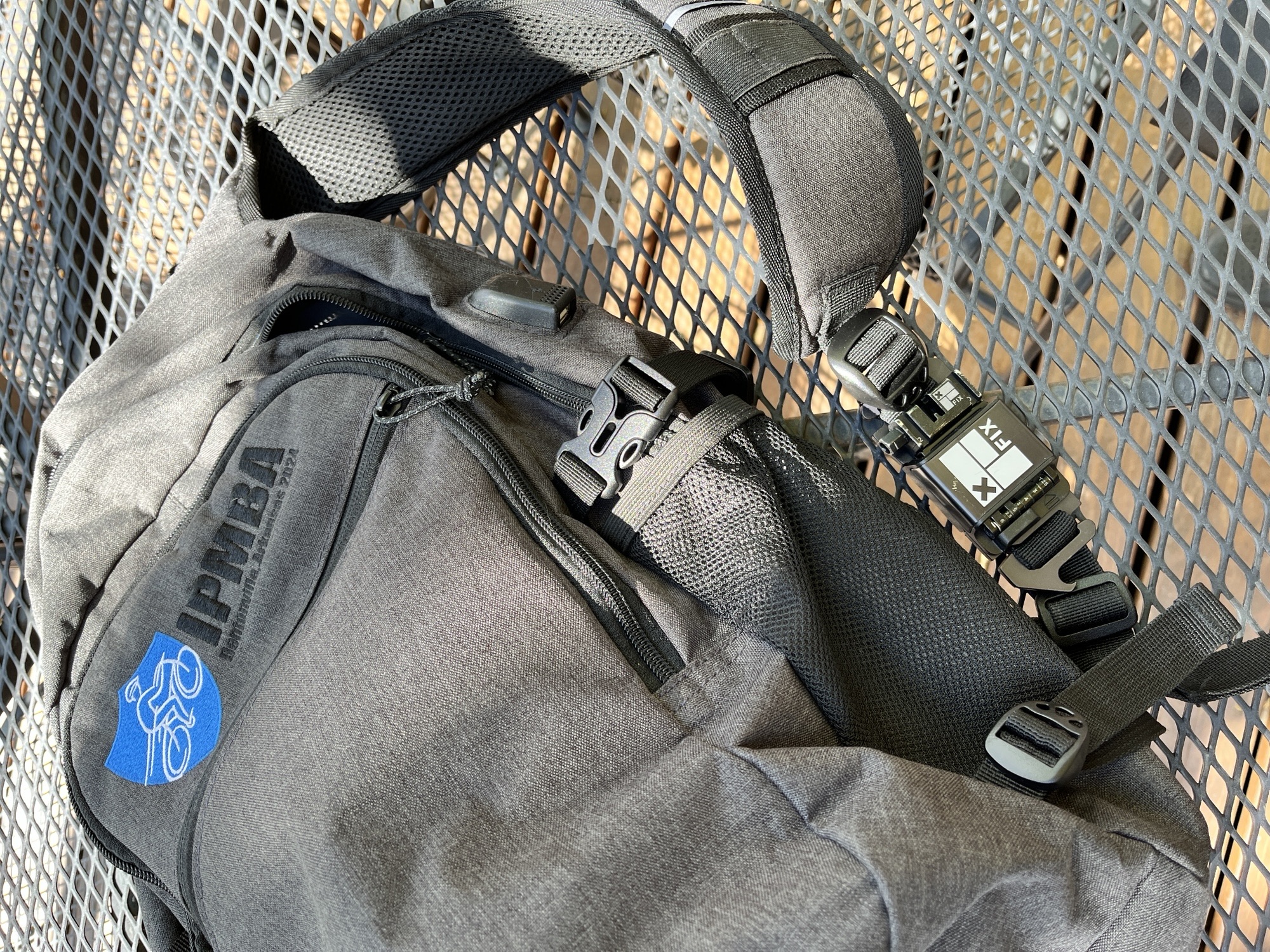 Pic 4 - Strap On Tool Holster on backpack, narrow