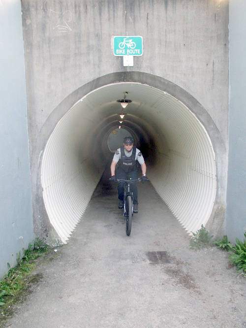 Castlegar police debut e-bikes at Sunfest