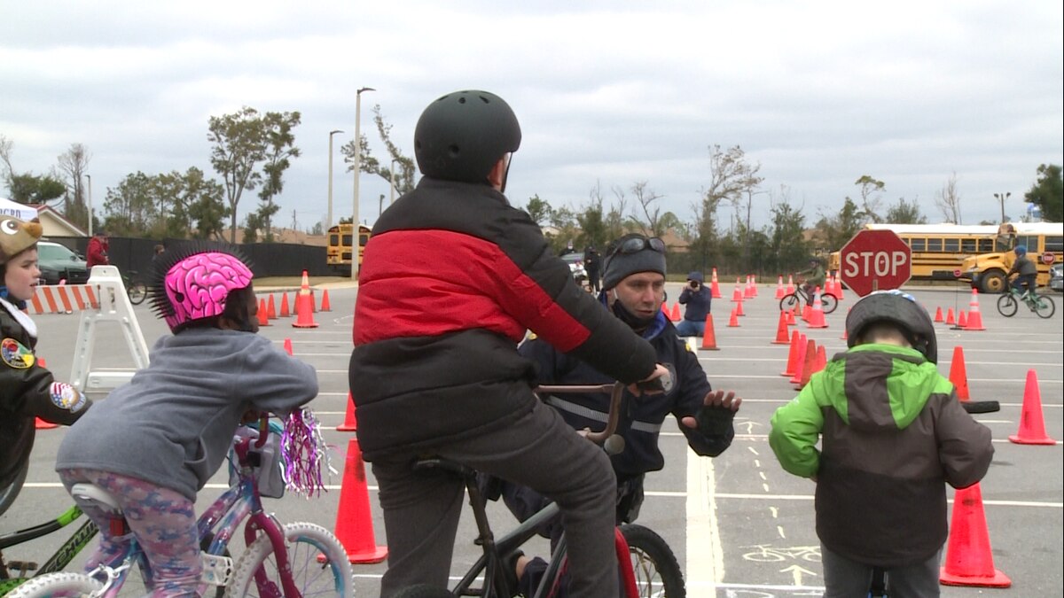 Panama City Police teach kids bicycle safety at the first ever “Bicycle Rodeo”