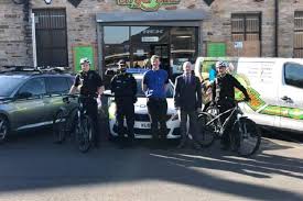 Electric bikes presented to neighbourhood police in Burnley and Padiham