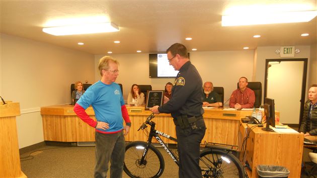 Three police departments receive donated bikes
