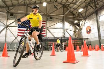 436th SFS pedals to strengthen community relations