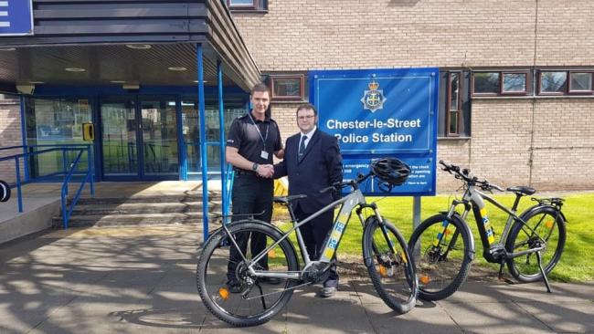 Police officers to use electronic bikes
