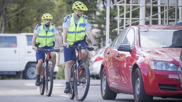 Police officers on wheels for Wellington
