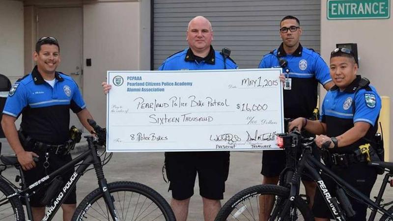 CITIZEN ORGANIZATION PURCHASES NEW BIKES FOR PEARLAND POLICE