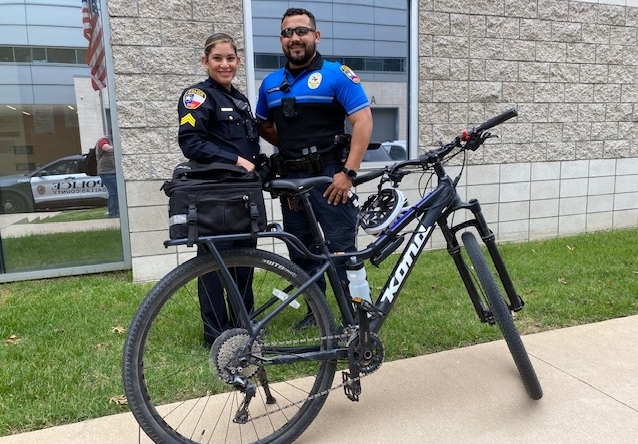 Police Officers at Parkland Restore Bicycle Patrols
