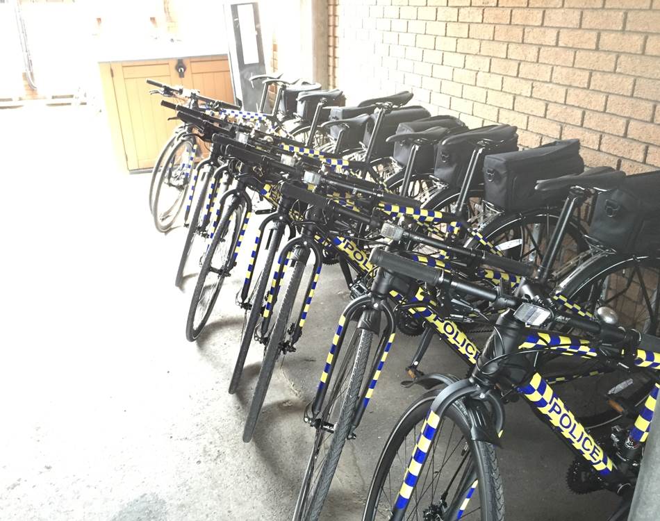 Bobbies on their bikes in south Bristol