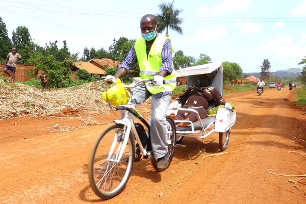 Bicycle ambulance excites residents in Jinja