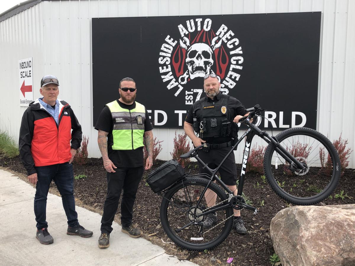 Carter Lake Police Department bicycle unit doubles thanks to donation from local business