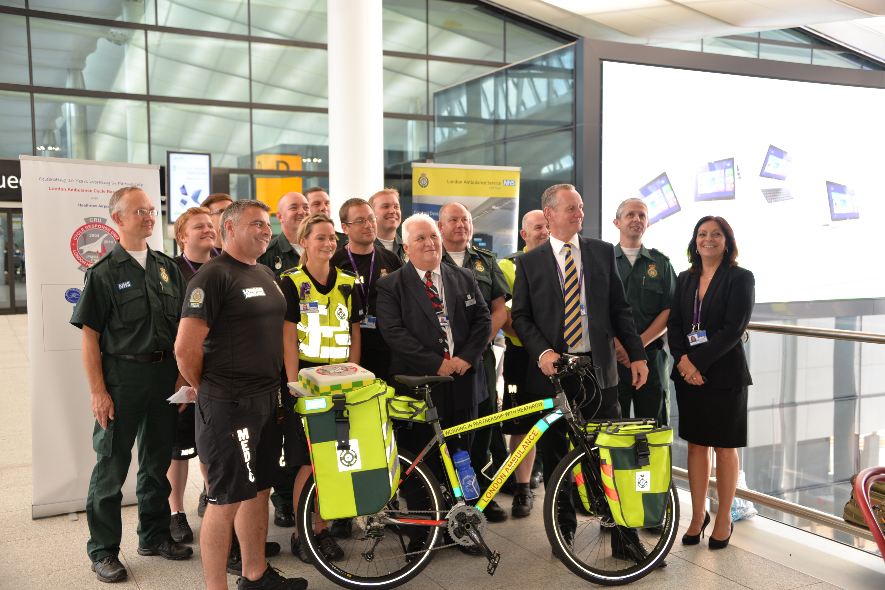 The amazing cycle paramedics at Heathrow
