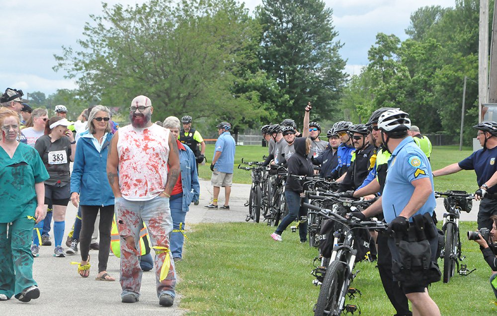 Zombie Apocalypse Simulation Helps Bike Cops Train for Crowds