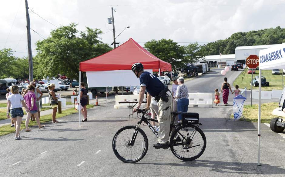 Police on bicycles now patrolling Cranberry