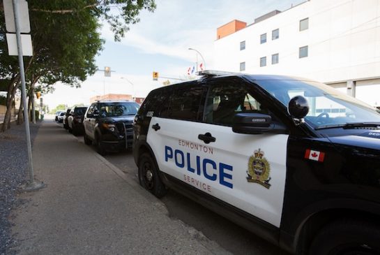 Edmonton bike patrol officers catch robber 15 feet outside bank