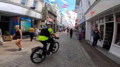 Meet the police in Cornwall swapping their patrol cars for electric bikes