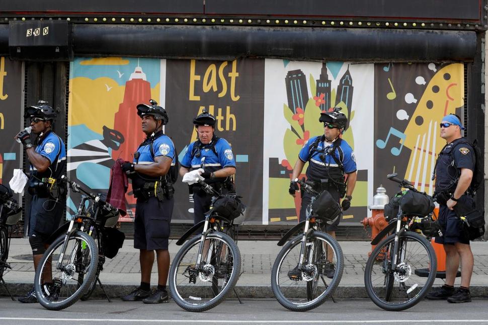 Cleveland police are relying heavily on bike patrols