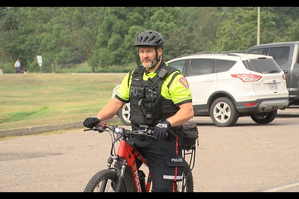 Thunder Bay Police are patrolling on ebikes