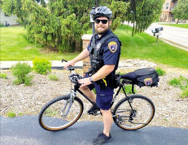 Patrolling the streets on two wheels