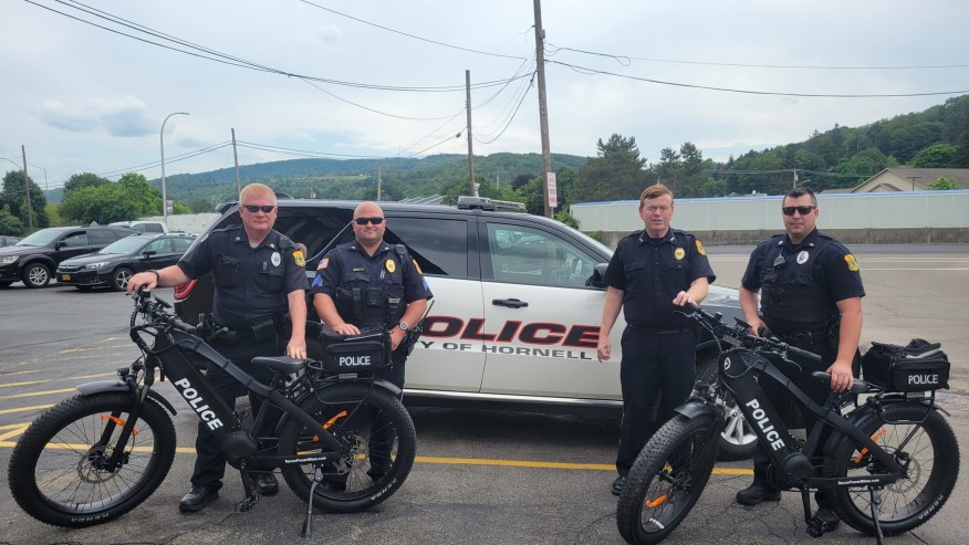 Hornell Police unveil new e-bikes