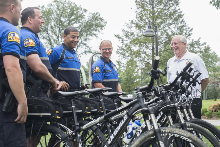 Flower Mound police celebrate new bike patrol program