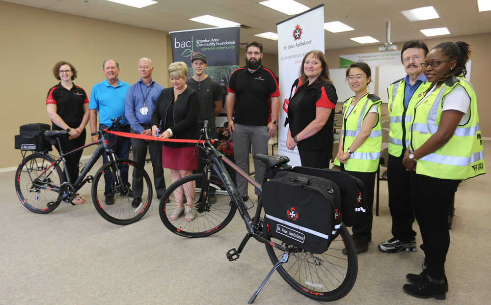 Medical first responders in Brandon get bikes