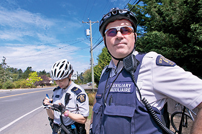 Patrolling the Saanich Peninsula by bike