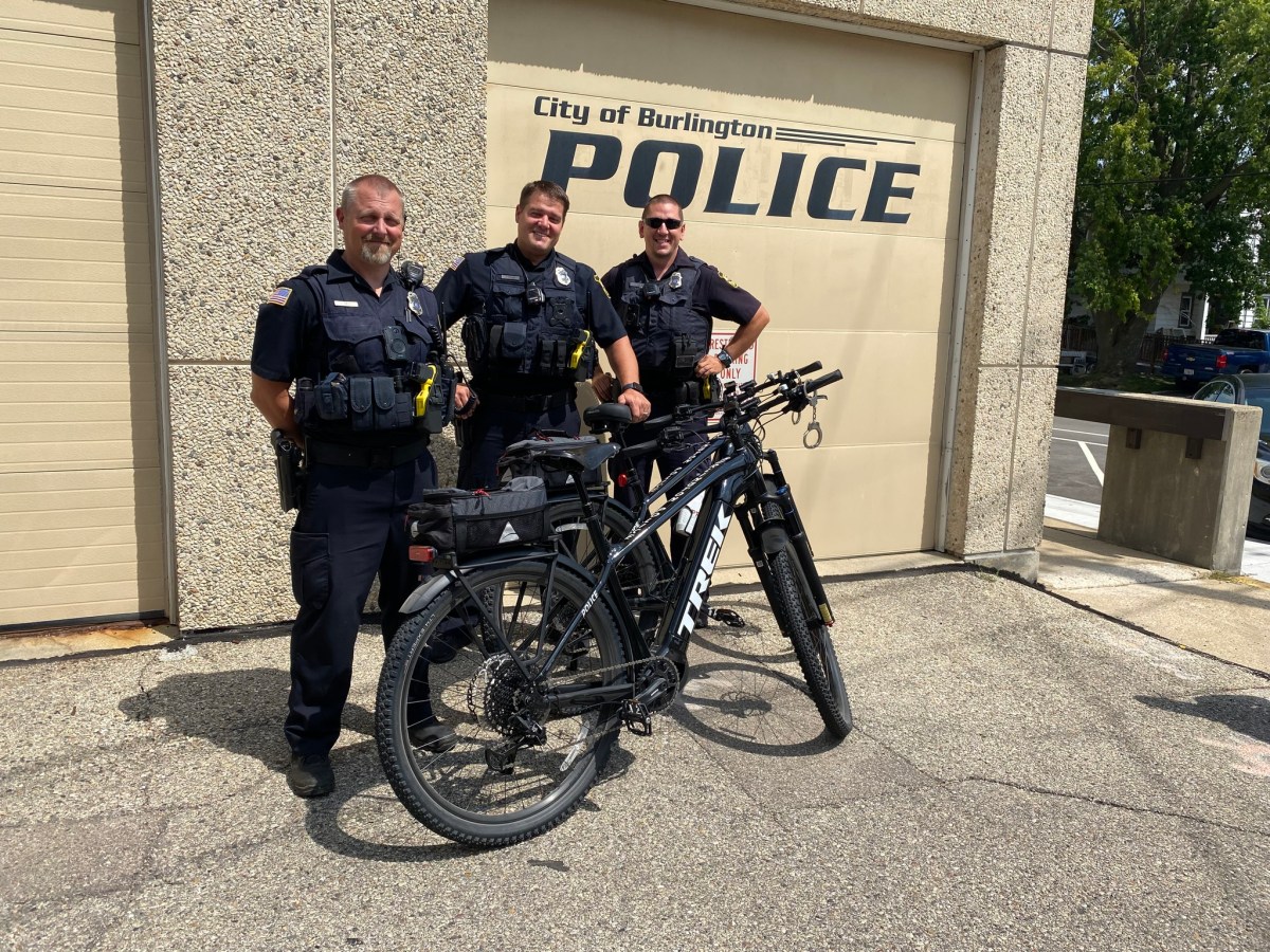 Two E-Bikes join the Burlington Police Department fleet