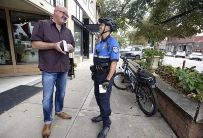 Bike patrol adds flexibility, community element to downtown Loveland