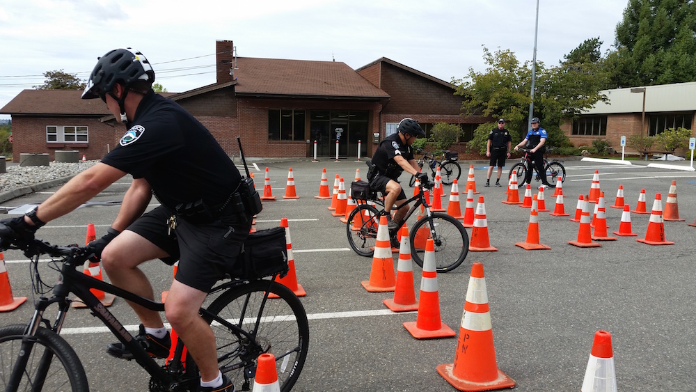 Milton officers train hard for bicycle patrols