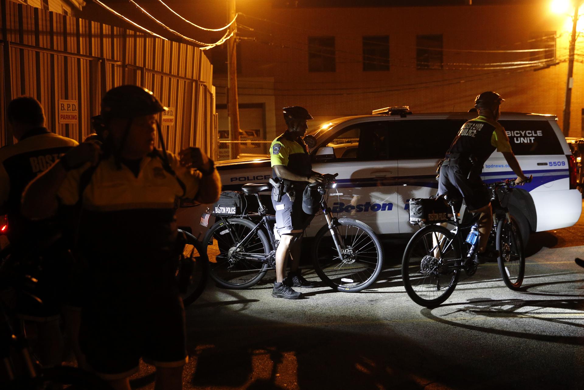 Boston police turn to bike patrols in embattled neighborhoods