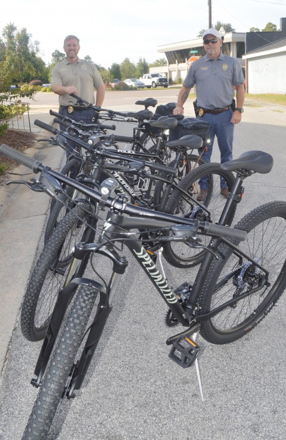 Wrens P.D. adds bicycles to patrol fleet