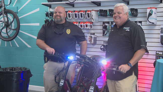 Business donates electric bikes to West Columbia Police Department