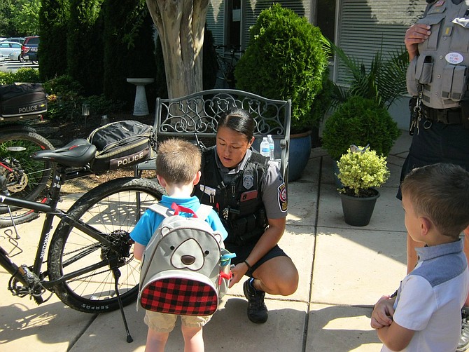 Fairfax County Police Patrol on Bikes to Enhance Community Relations
