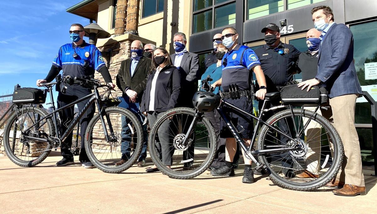 Monument Police Department ‘rolls’ out new bike patrol unit, thanks to grant from local homebuilder