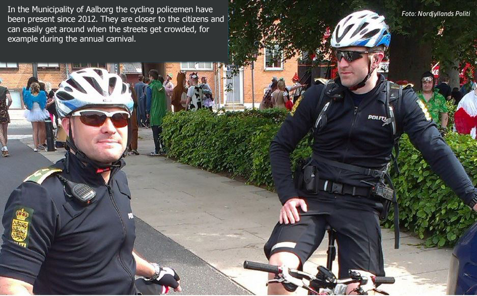 Cycling police officers are closer to the public and the concerns of citizens