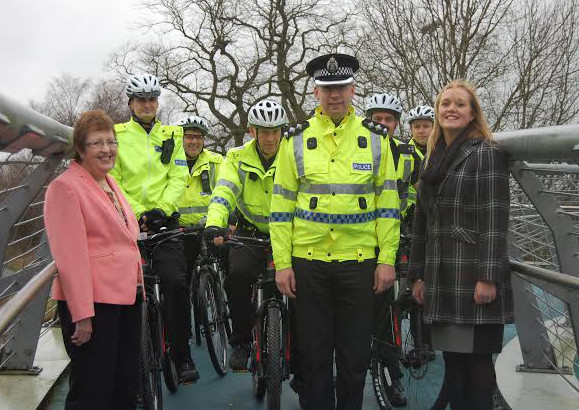 Cops get on their bikes to keep community safe