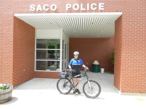 Saco police stay visible with bike patrols