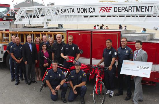 Santa Monica Fire Department Receives Grant For Medical Emergency Bikes