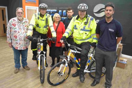 Funding means Sherborne police officers can get on their bikes