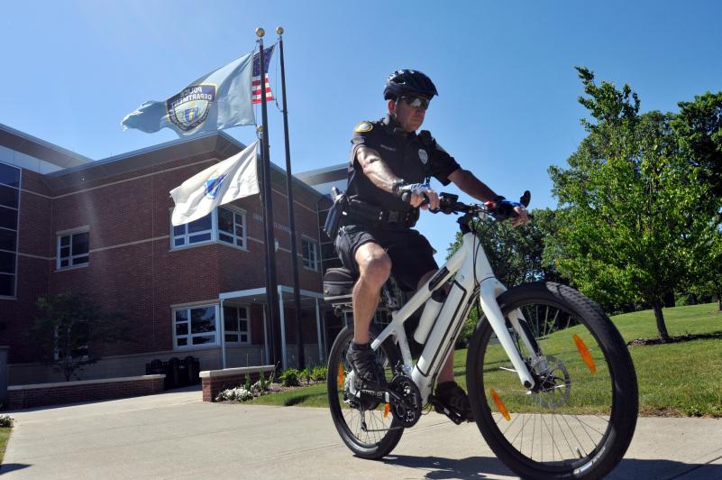 UMass Bike Patroller Has Power in his Pedals
